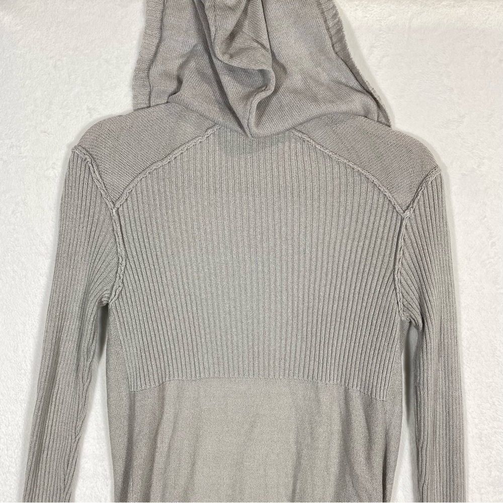 Free People Gray Maxi Cardigan with Side Slit - Picture 7 of 8